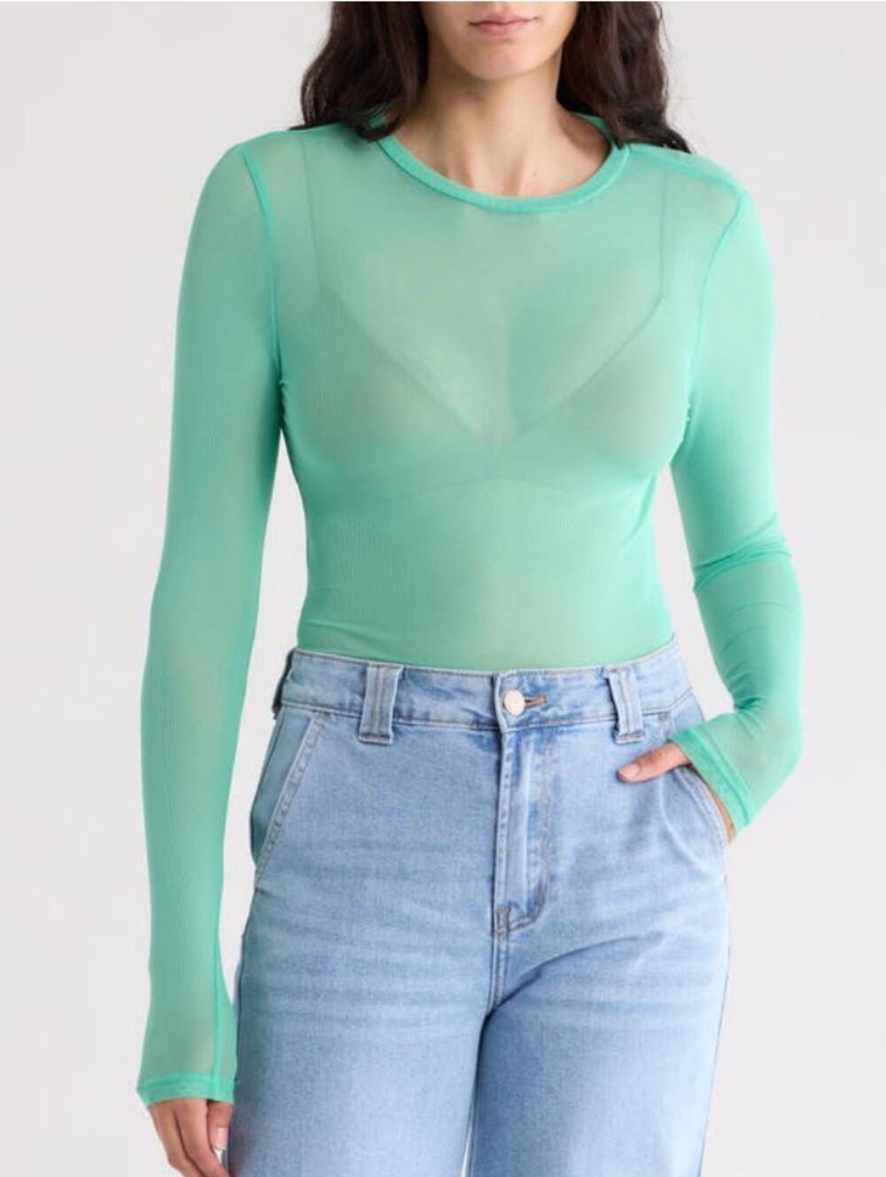 AFRM Mesh Long-Sleeve Sunny Top